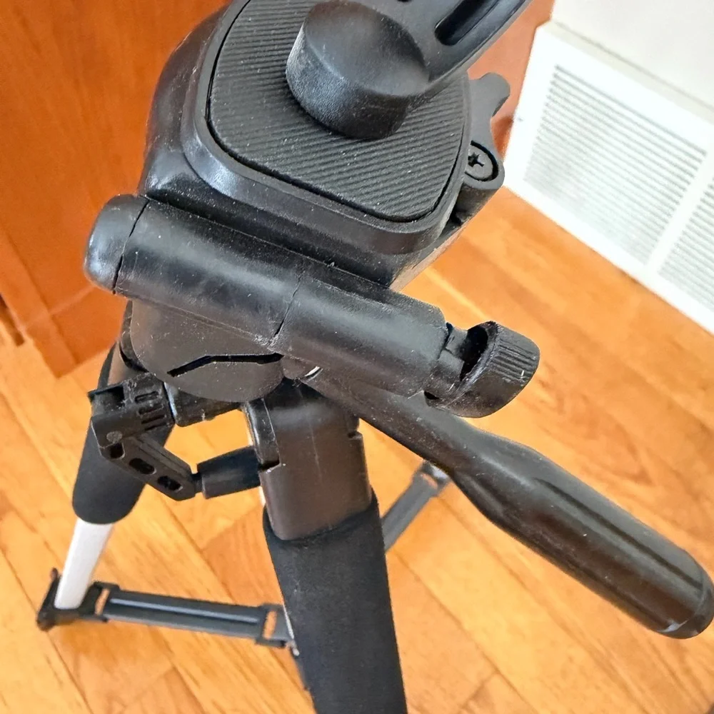 Bower Camera Video Black and Silver Tripod High Quality Adjustable Sturdy